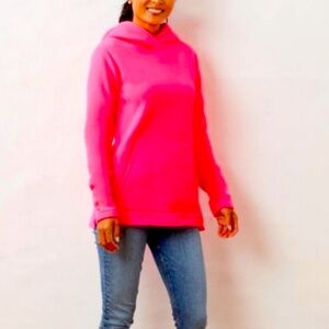 Dudley Stephens Highland Hoodie Pullover - Neon Pink - Medium - New with Flaw